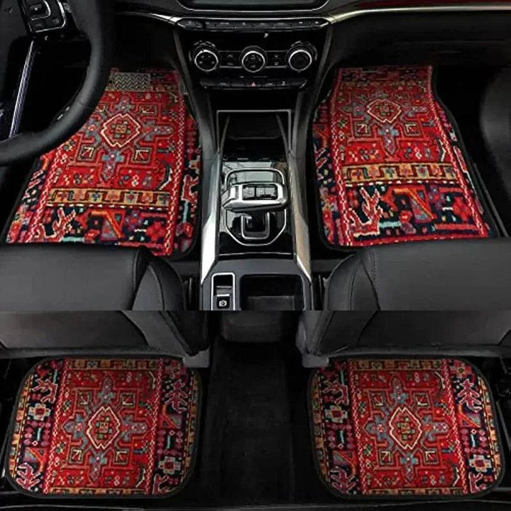 Bohemian Car Foot Mats Universal - 4 Piece Set - Carmodza.com