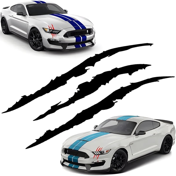 Monster Claw Scratch Decal Reflective Headlight Sticker Vinyl - Carmodza.com