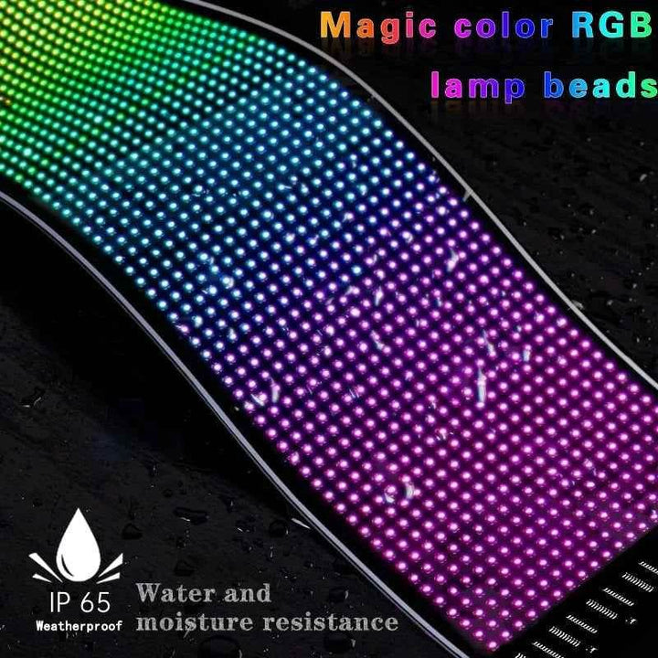 Flexible USB LED Car Display Screen with APP & Remote Control - Carmodza.com