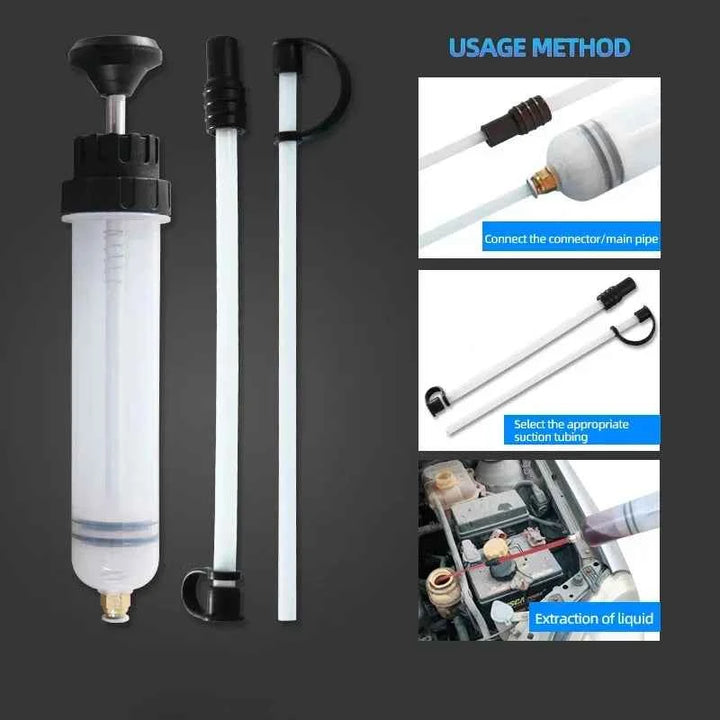Automotive Fluid Transfer Pump - 1.5L Oil & Fuel Extractor - Carmodza.com