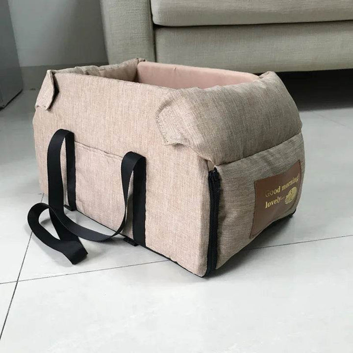 Dog Car Console Booster Seat | Portable Pet Travel Bed - Carmodza.com