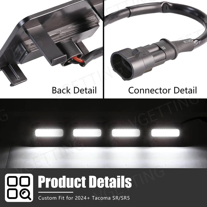 Grille LED Mini Lights for Tacoma 2024+ SR/SR5 - Bright DRL Kit - Carmodza.com