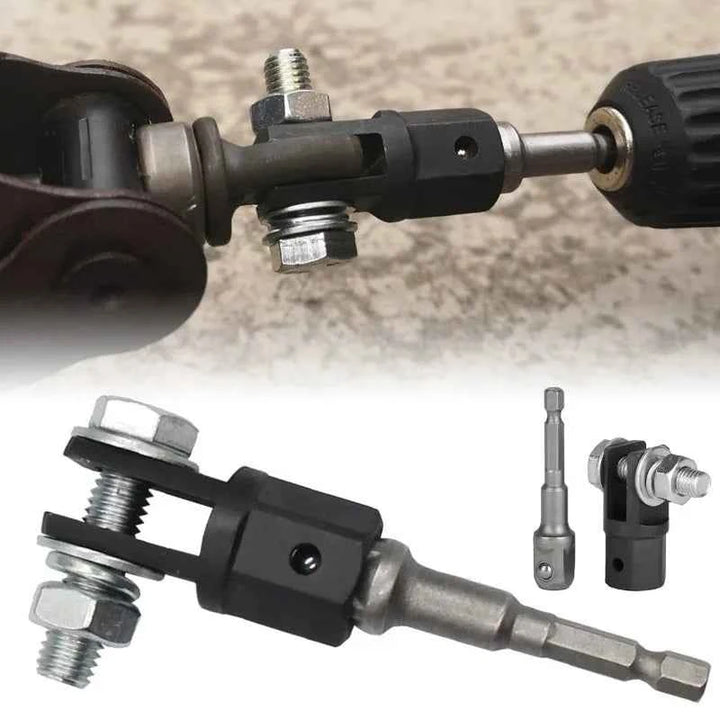 Scissor Jack Adapter 1/2 Inch Chrome Vanadium Steel Adapter Wrench Tool Automotive Jack Drill Adapters for Impact Drills Socket