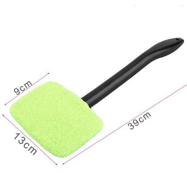 Car Windshield Cleaning Tool with Long Handle & Microfiber Pad - Carmodza.com