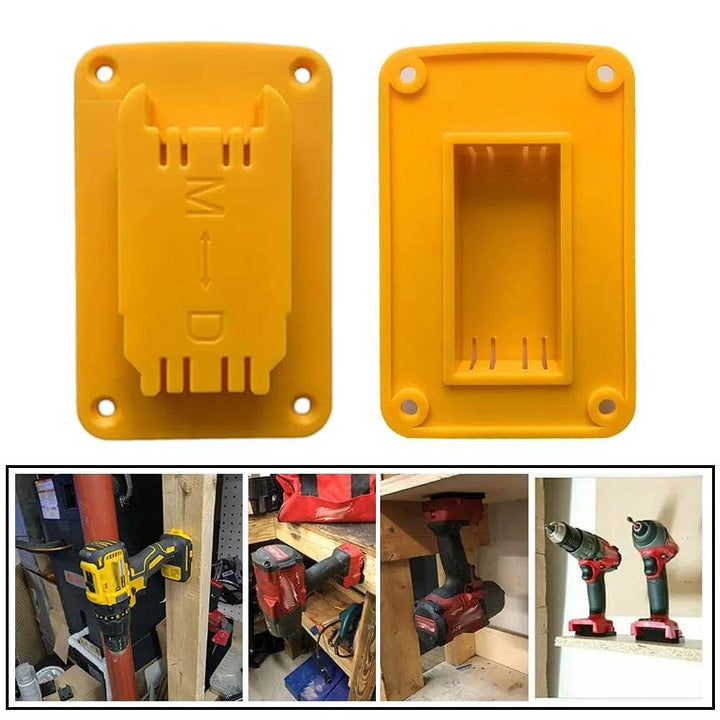Power Tool Wall Mount Holder for Makita, Milwaukee & Dewalt (5-Pack) - Carmodza.com