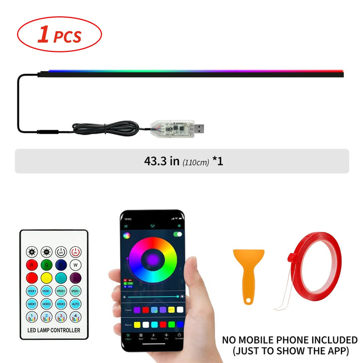 Car Interior LED Ambient Lights | App and Remote Control - Carmodza.com