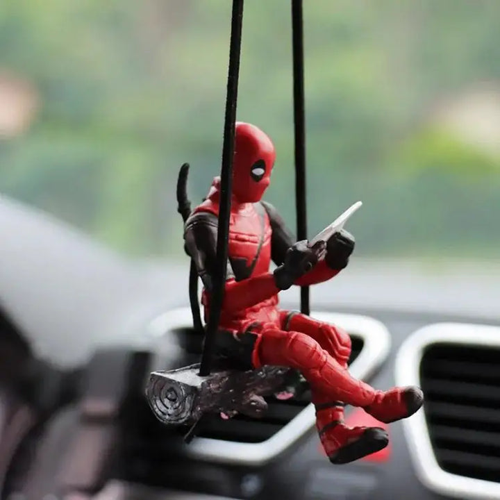 Deadpool Car Pendant for Rearview Mirror Keychain and Decorative Ornaments - Carmodza.com