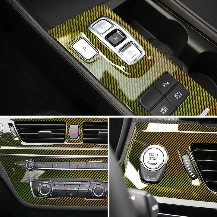Holographic Carbon Fiber Vinyl Wrap | Glossy Car Sticker Film - Carmodza.com