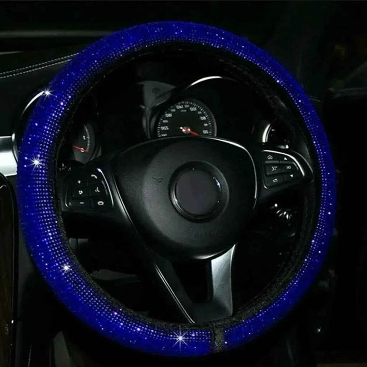 Bling Rhinestone Steering Wheel Cover | Universal Fit Sparkly Grip - Carmodza.com