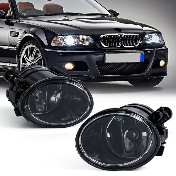 BMW E46 E39 M Fog Lights Smoked Driving Lamp Kit (01-06) - Carmodza.com