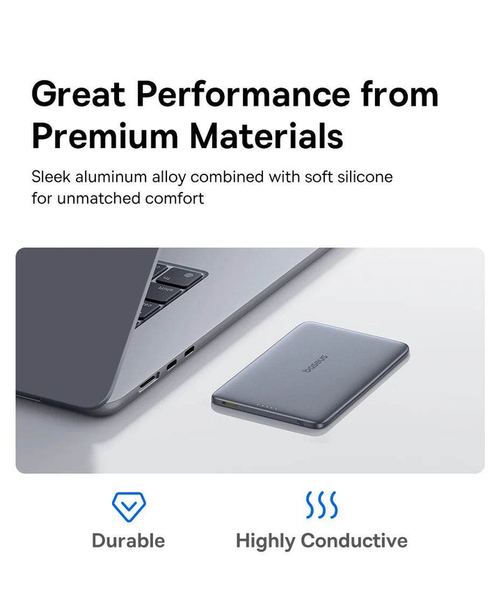 Magnetic Wireless Power Bank 5000mAh for iPhone, Samsung - Carmodza.com