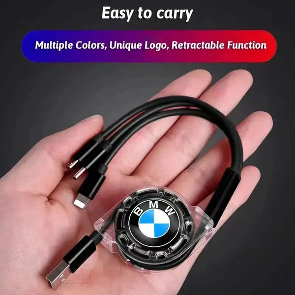 3-in-1 Retractable Car Charger | Universal Fast Charging Cable - Carmodza.com