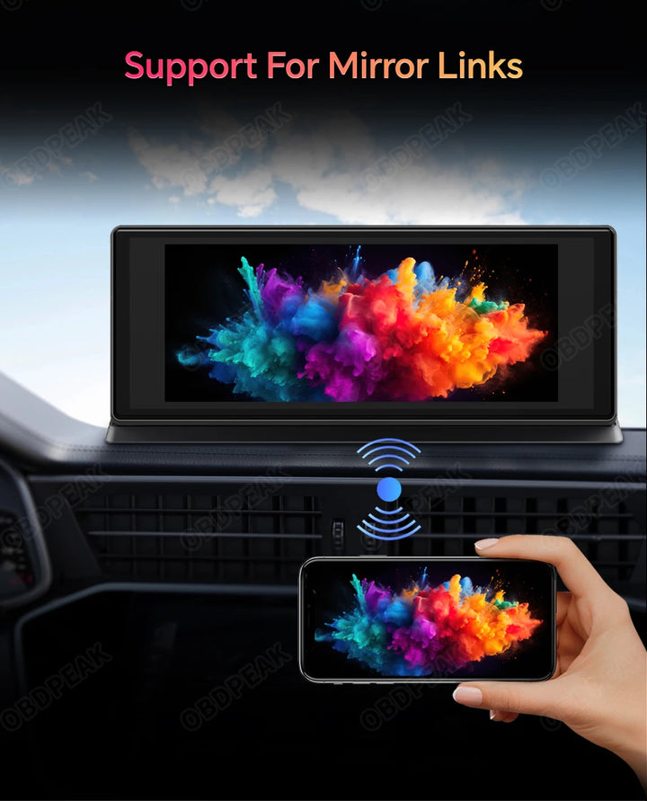 4K Wireless Carplay Android Auto Car DVR Dash Cam - Carmodza.com