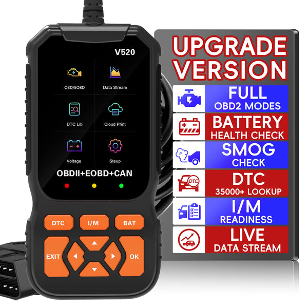 Car Code Reader V520 OBD2 Scanner Diagnostic Tool - Pro Version - Carmodza.com