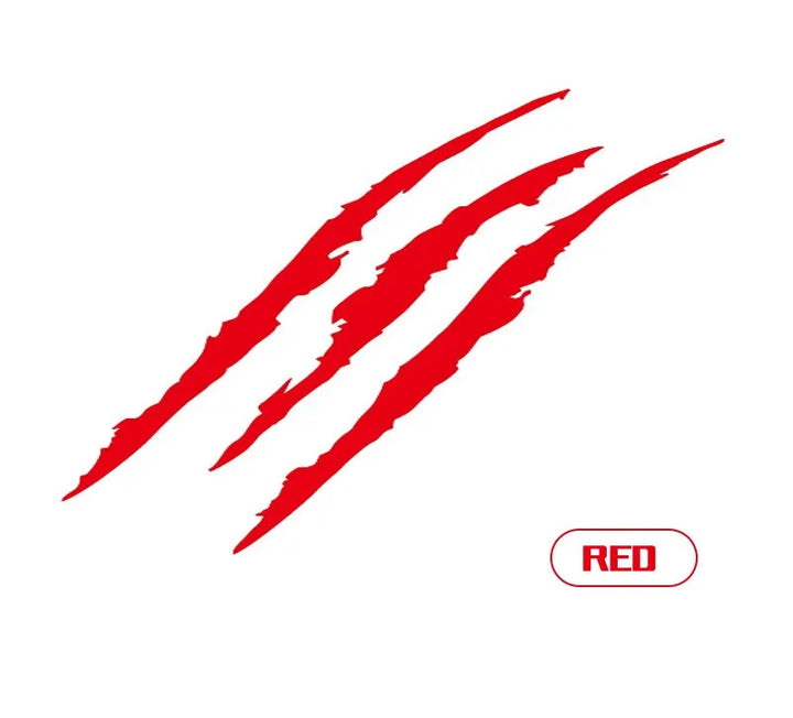 Monster Claw Scratch Decal Reflective Headlight Sticker Vinyl - Carmodza.com