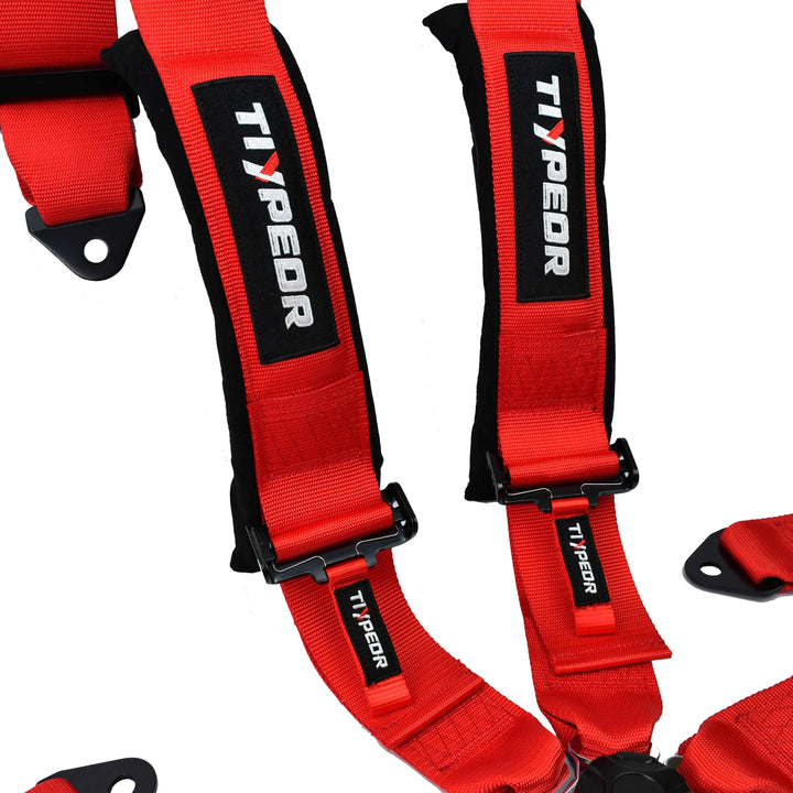 3-Inch Red Racing Harness Seat Belt for Performance Cars - Carmodza.com