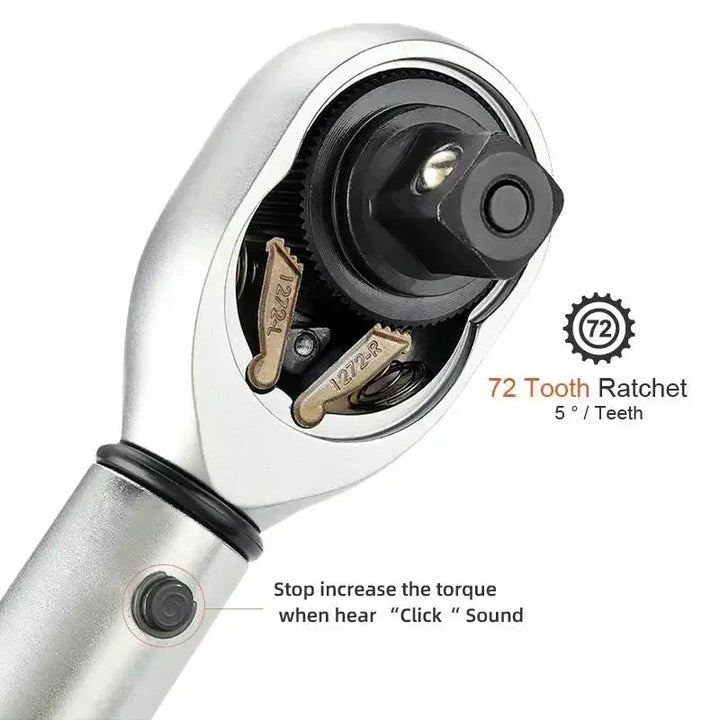 Torque Wrench 3/8" Drive | 5-60 N.m Adjustable & Reversible - Carmodza.com