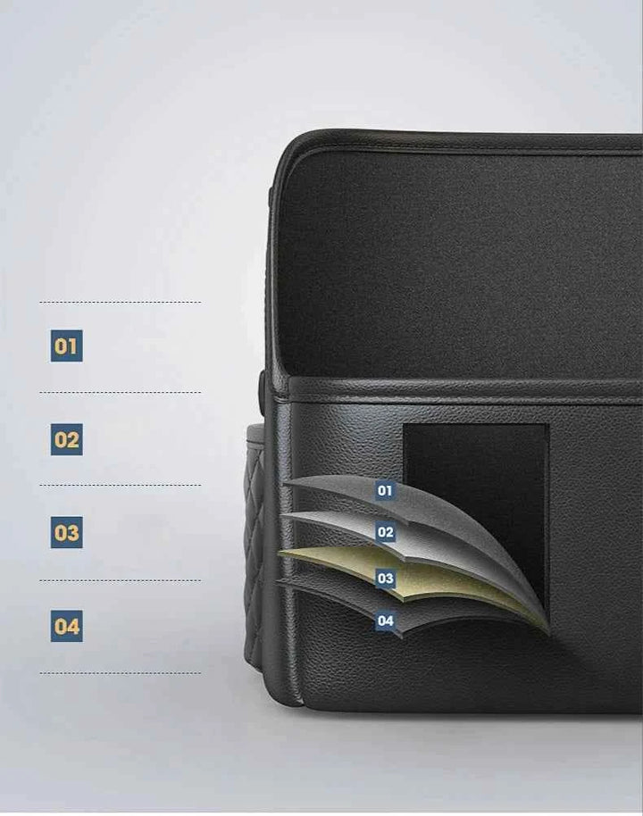 Universal Car Seat Middle Storage Bag – PU Leather Organizer - Carmodza.com