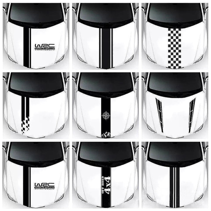Car Hood Sticker – Personalized Stripe Hood Decal for Car Accessories - Carmodza.com