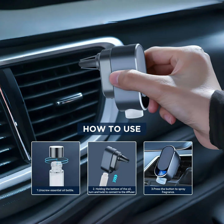 Smart Aroma Diffuser for Car with Adjustable Intensity & Fragrance Oils - Carmodza.com