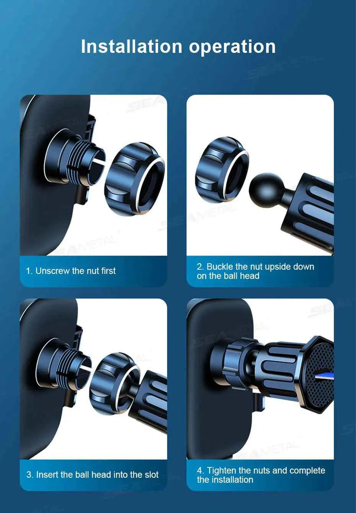 Universal Car Air Vent Phone Holder with Stable Metal Hook - Carmodza.com