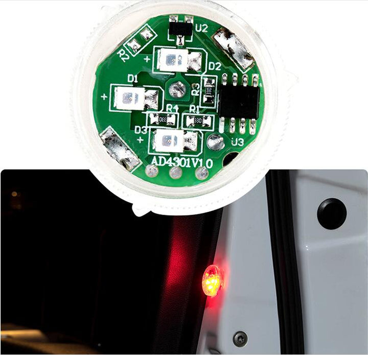 Car Door Light Warning Light - Red LED Anti-Collision Wireless Alarm Lamp (2PCS) - Carmodza.com