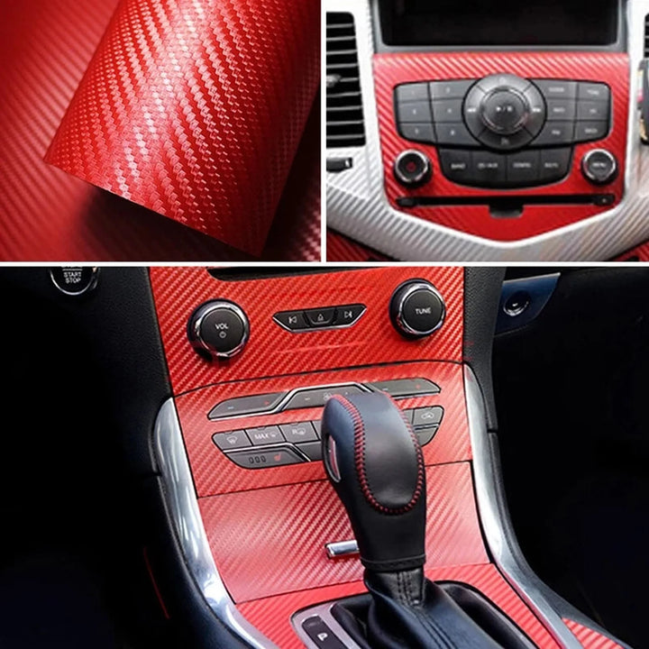 Carbon Fiber Vinyl Wrap Roll | 3D Textured Car Styling Film 30CM x 152CM - Carmodza.com