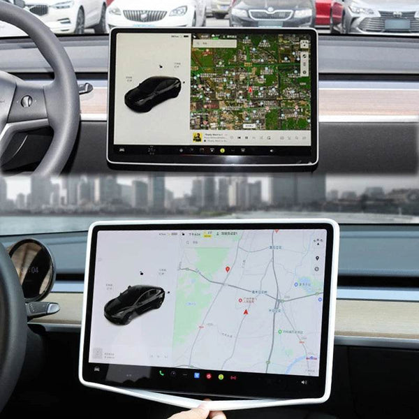 Tesla Model 3 Screen Protector - Anti-Collision Frame - Carmodza.com