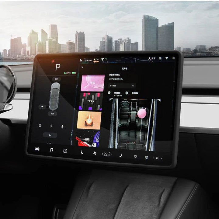 Tesla Model 3 Screen Protector - Anti-Collision Frame - Carmodza.com