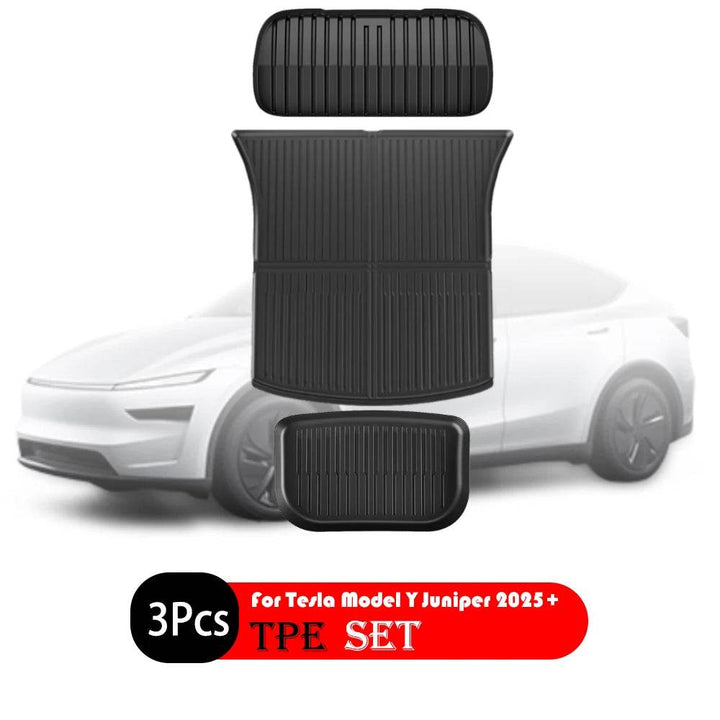 Tesla Model Y 2025 Mats - TPE Waterproof Floor Protection - Carmodza.com