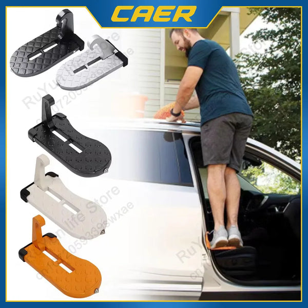 Foldable Car Roof Access Step | Universal Door Latch Hook Pedal - Carmodza.com