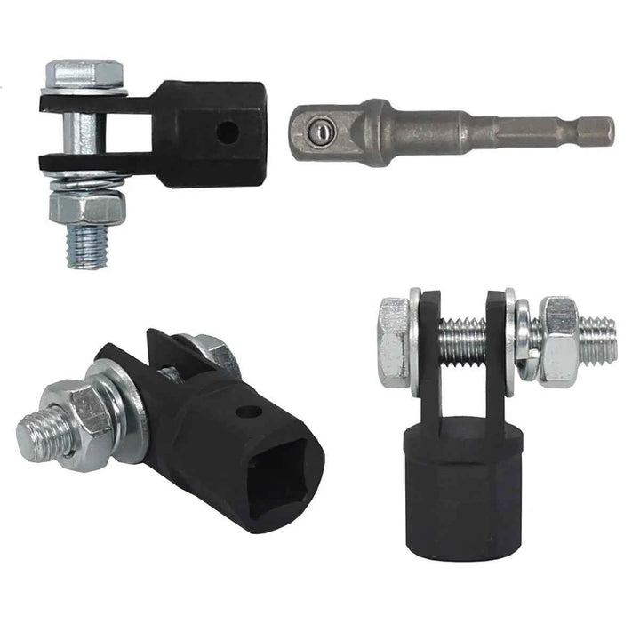 Scissor Jack Adapter 1/2 Inch Chrome Vanadium Steel Adapter Wrench Tool Automotive Jack Drill Adapters for Impact Drills Socket