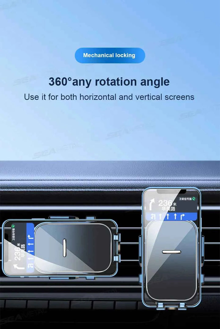 Universal Car Air Vent Phone Holder with Stable Metal Hook - Carmodza.com