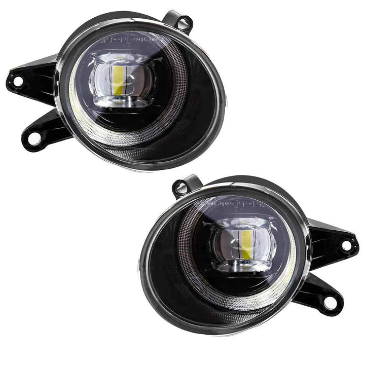 Audi A4 B6 LED Fog Lights with Angel Eyes (2001-2005) - Carmodza.com