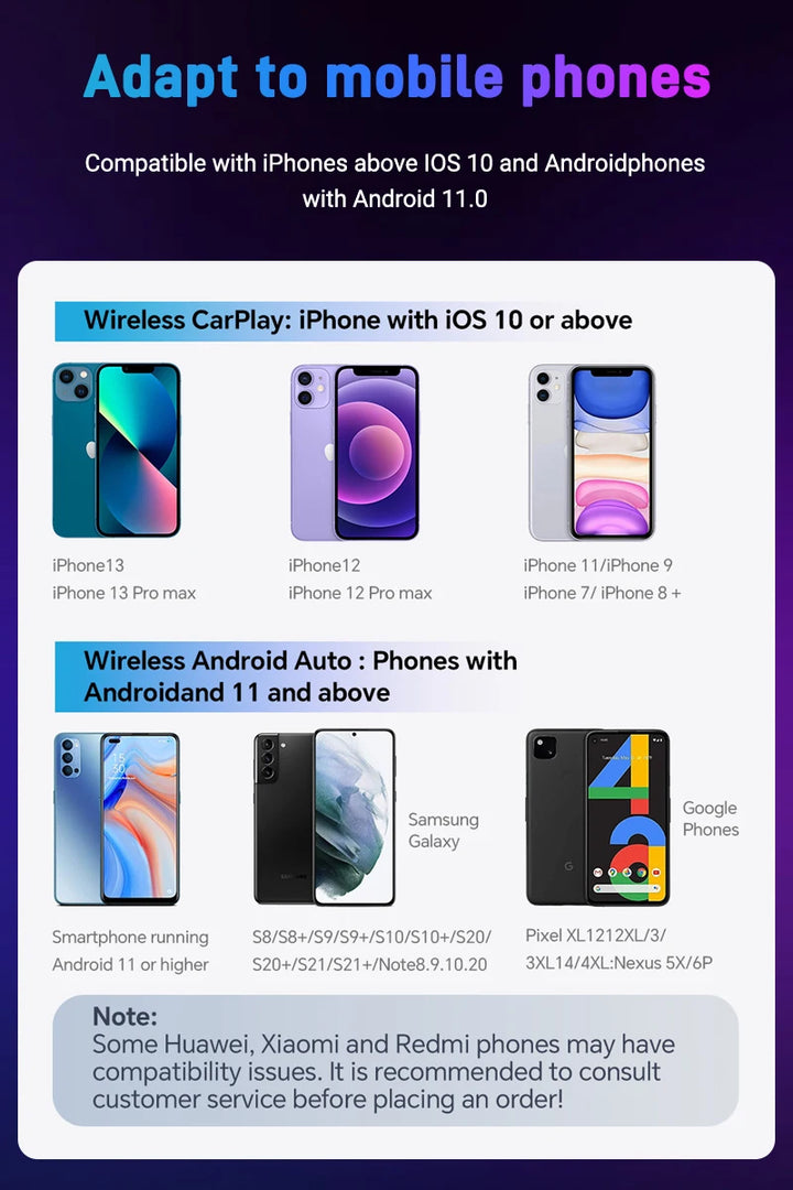Wireless CarPlay Android Auto Adapter | 2-in-1 USB Dongle - Carmodza.com