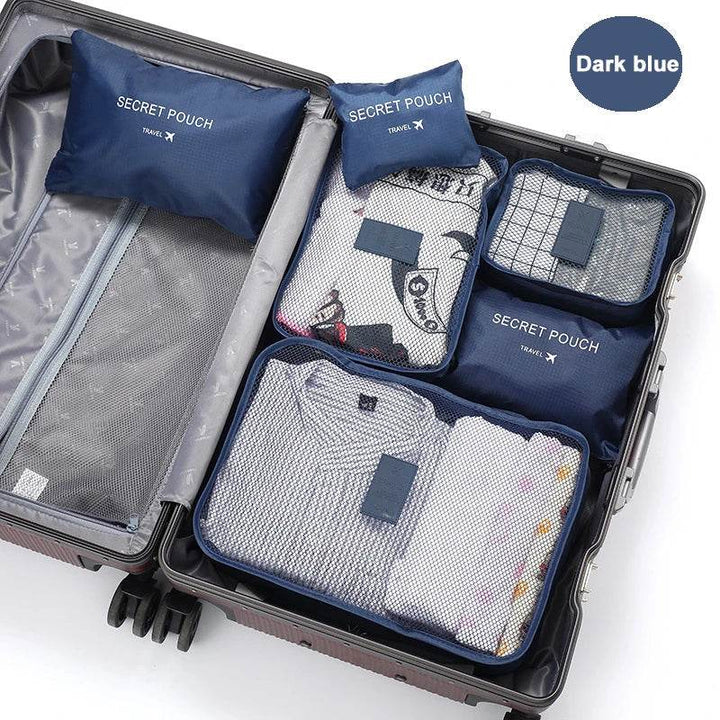 Travel Clothes Storage Bags Set - 6Pcs Luggage Organizer - Carmodza.com