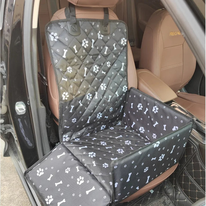 Pet Dog Cat Carrier Car Bag - Waterproof Folding Hammock for Travel - Carmodza.com