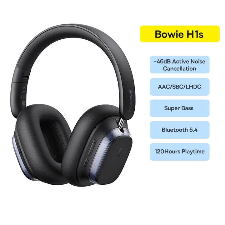 Baseus Wireless Noise Canceling Headphones - 120H Playtime - Carmodza.com