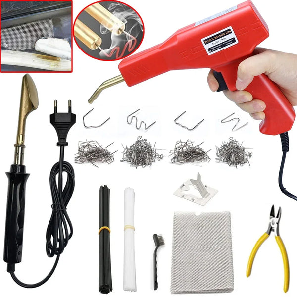 Plastic Welding Kit Car Bumper Repair Hot Stapler Welder Tool Set