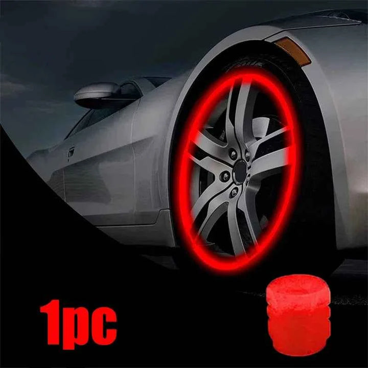 Luminous Car Tire Valve Caps | Universal Glow-in-the-Dark