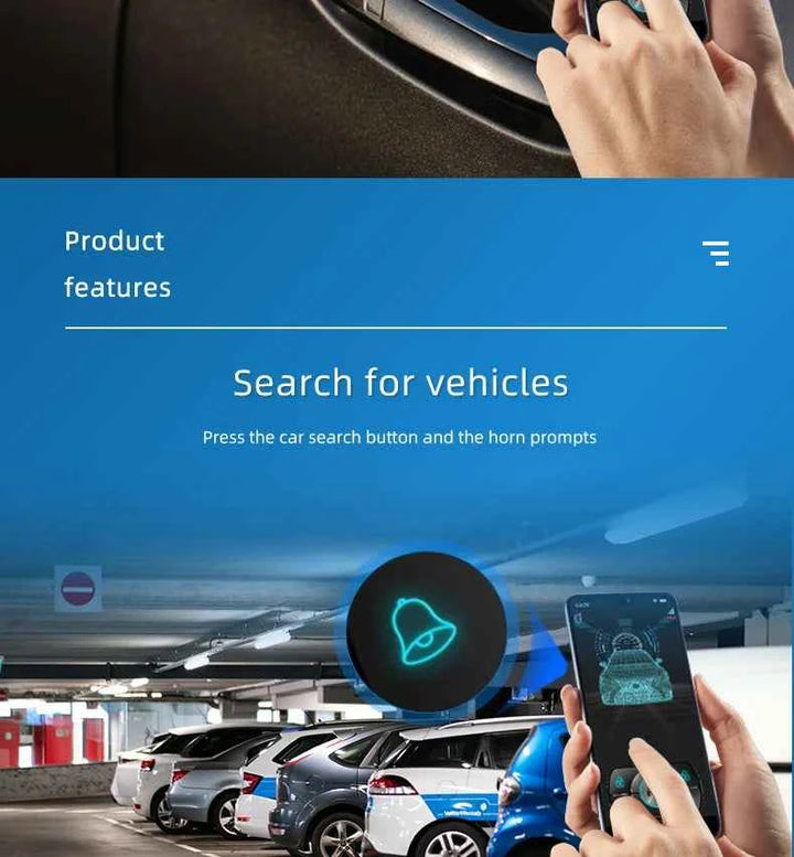 Universal Car Alarm Auto Start Stop System Remote Control Engine Ignition Autostart Kit Keyless Push Start System Car Accessorie