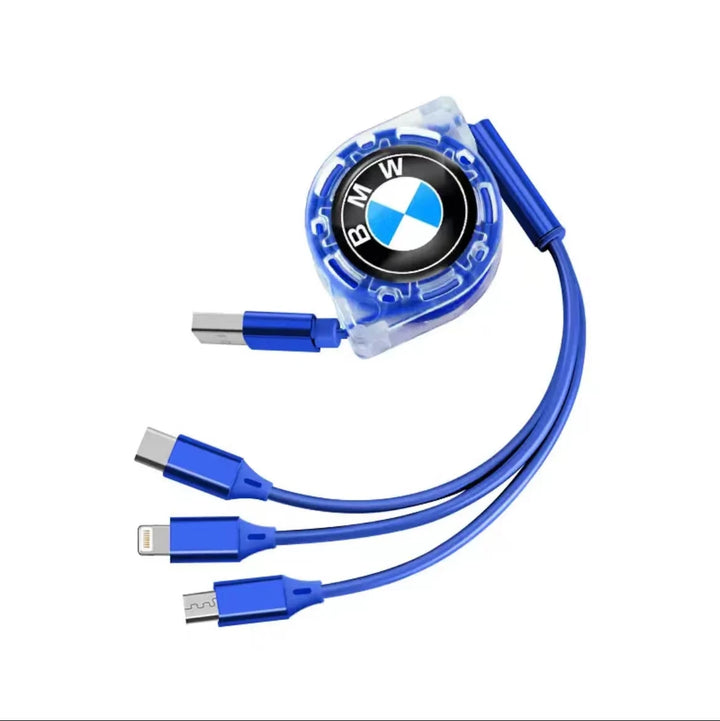 3-in-1 Retractable Car Charger | Universal Fast Charging Cable - Carmodza.com
