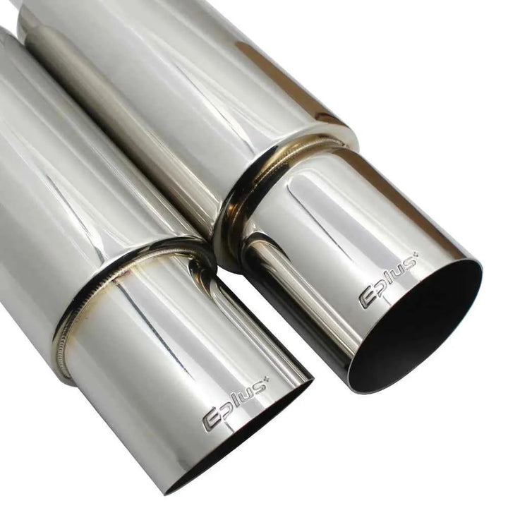 EPLUS Universal Car Exhaust Pipe Muffler Tail Pipe High Quality Stainless Steel 51/57/63mm Interface Bevel  Exhaust System End