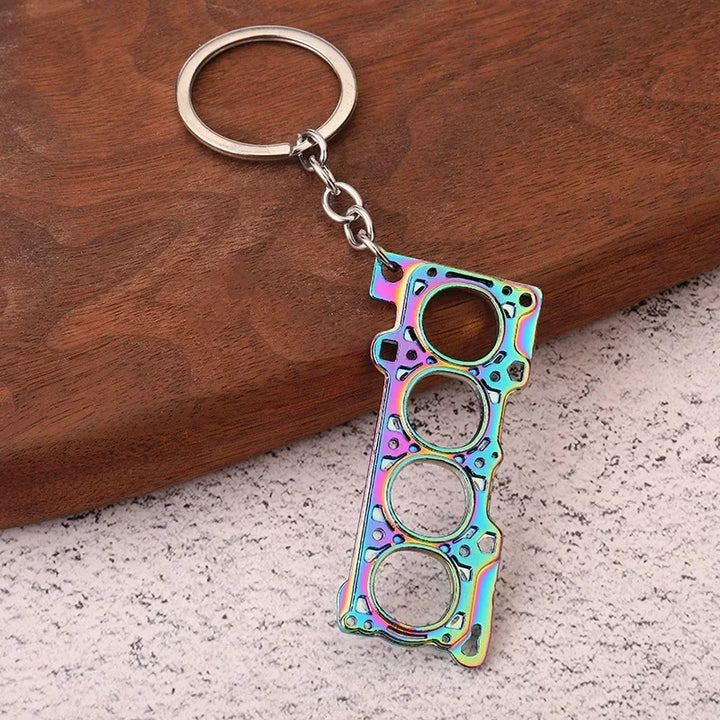 Car Part Enthusiast Metal Keychains | Automotive Themed Keyrings - Carmodza.com