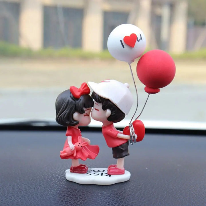 Home Decor Car Ornaments Creative Cartoon Couples Resin Kiss Figure - Carmodza.com