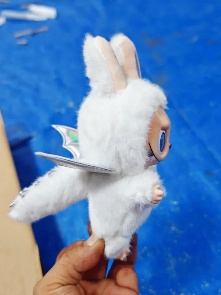 Fluffy Monster Car Keychain Charm | Cute Plush Car Mirror Hanger - Carmodza.com