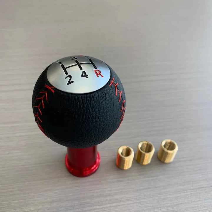 Universal Manual Leather Shift Knob | 5-Speed Ball Shifter - Carmodza.com