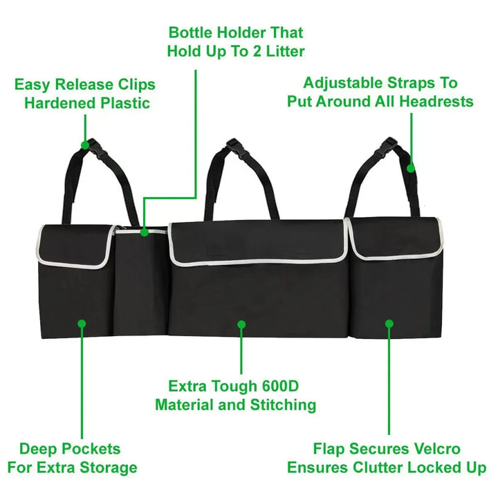 Car Trunk Storage Bag – Oxford Cloth Organizer for Vehicle - Carmodza.com