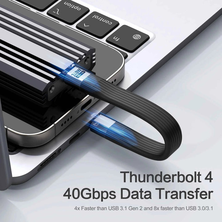 240W USB C Keychain Charger Cable for Car & On-The-Go - Carmodza.com