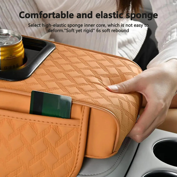 Car Armrest Box with Storage Organizer – PU Leather Console - Carmodza.com